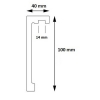 Listwa karniszowa LK-01 300 cm Creativa by Cezar LIGHTBLOCKER 10 cm